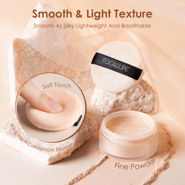 FOCALLURE Face Loose Powder Mineral 9 Colors Waterproof Matte Setting Finish Makeup Oil-control Professional Cosmetics for Women - Image 3