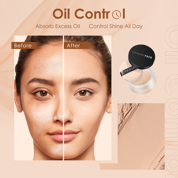 FOCALLURE Face Loose Powder Mineral 9 Colors Waterproof Matte Setting Finish Makeup Oil-control Professional Cosmetics for Women - Image 4