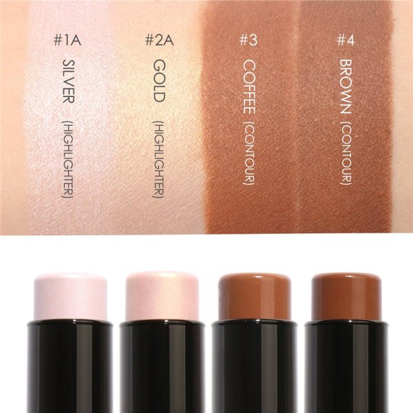 FOCALLURE Highlighter Makeup Glitter Contouring Bronzer For Face Shimmer Powder Creamy Texture Illuminator Stick Women Cosmetics - Image 3