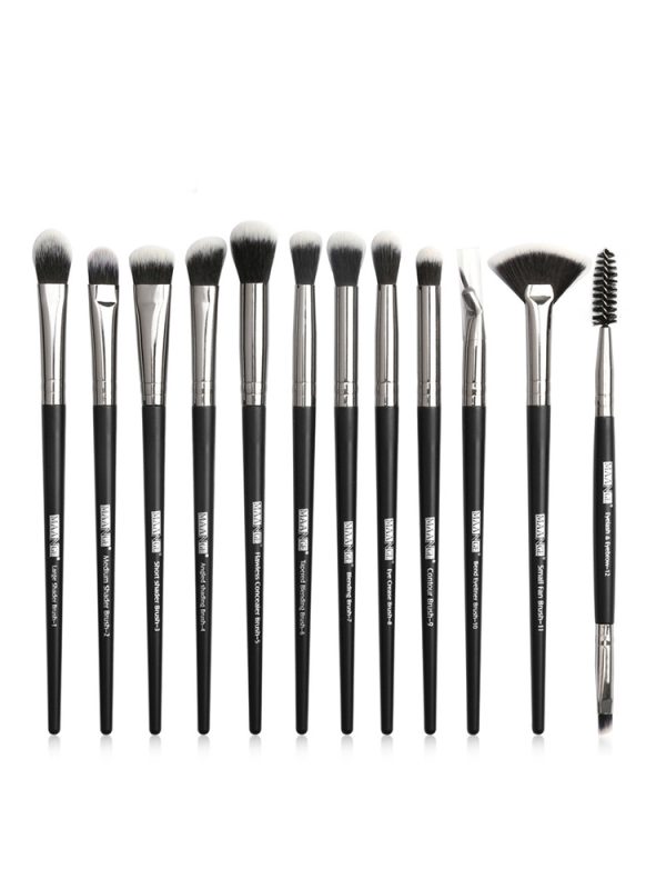 Multifunction new makeup brush 12 PCS professional mixed eye shadow eyebrow brush makeup beauty set - Image 6