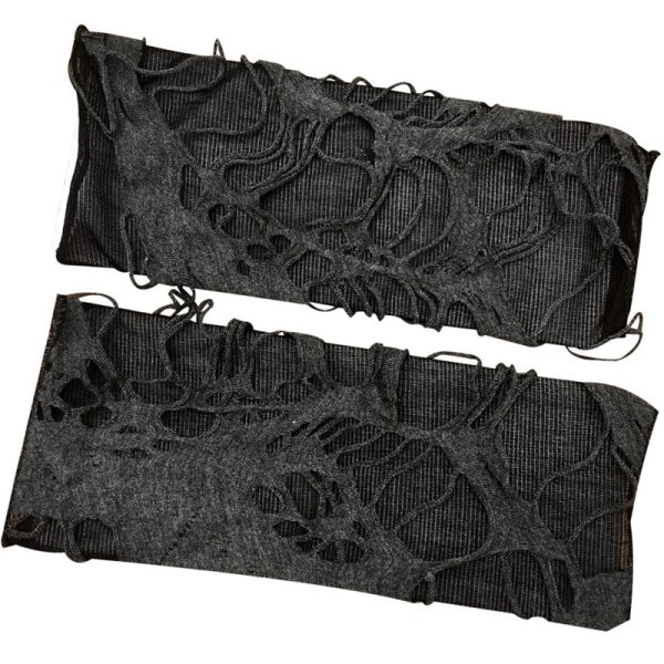 Unisex Sexy Gothic Black Fingerless Long Glove For Women Men Halloween Gloves Mittens Clubwear Dance Cosplay Costume - Image 6