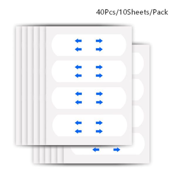 Yoxier 40Pcs/10Sheets/Pack Waterproof V Face Makeup Adhesive Tape Invisible Breathable Lift Face Sticker Lifting Tighten Chin - Image 2